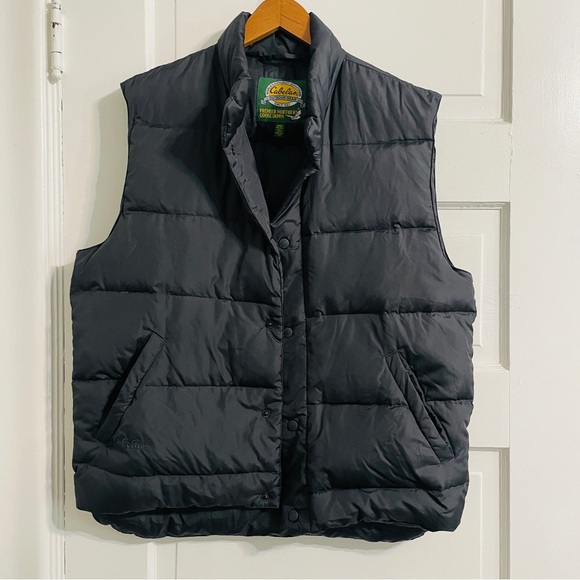 Cabela's Other - Men’s Cabela’s Navy Blue Premier Northern Goose Down Snap Vest